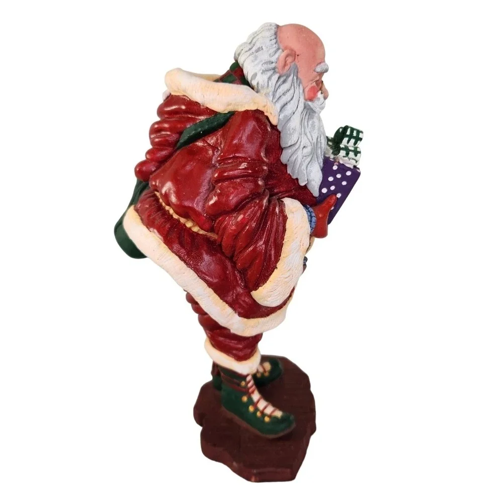 Department 56 Santa Claus Figurine‎ Jolly Old Elf Christmas Red Suit Vtg READ